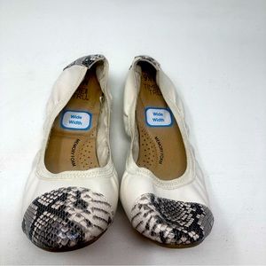 3 for $25 Time and Tru Snake Print Ballet Flats Sz 9 1/2 W